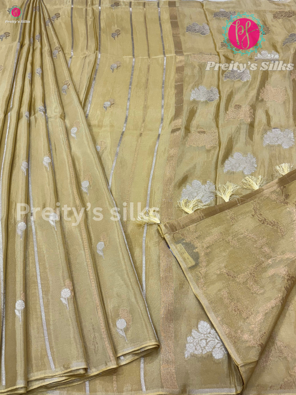 Tissue Crepe Silk Saree
