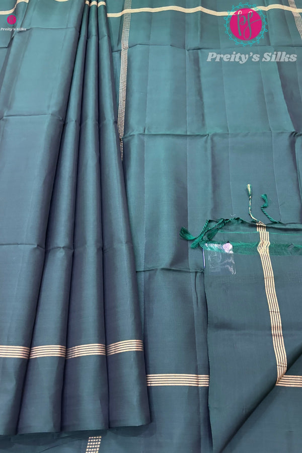 Half Pure Kanchipuram Soft silk Saree