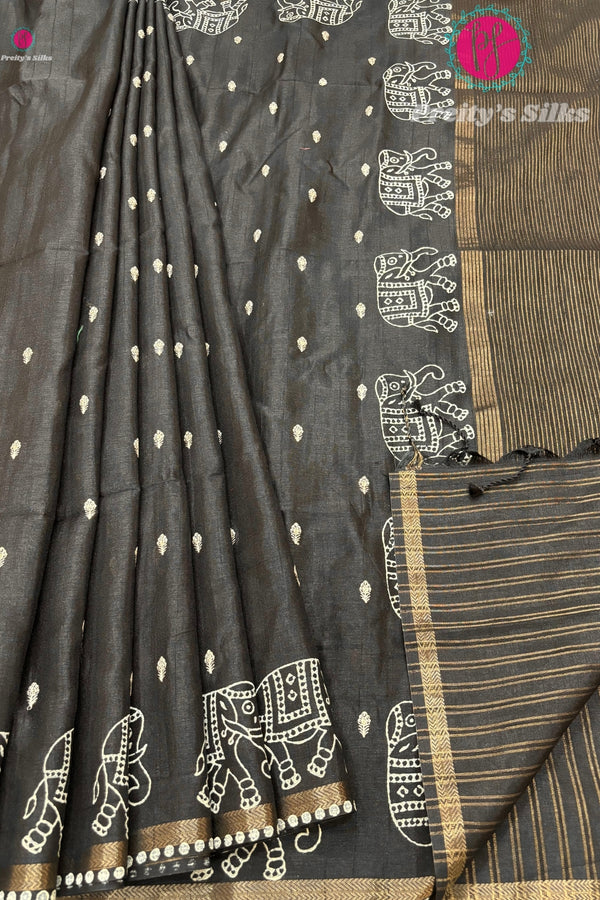 Tussar Silk Saree