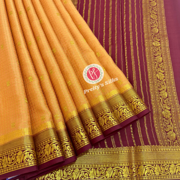 Pure Mysore Crepe Silk Saree