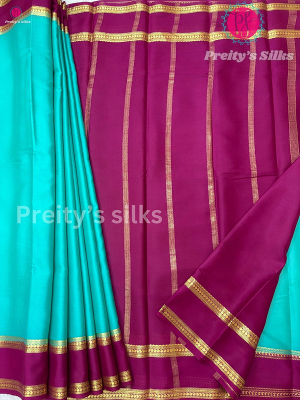 Pure Mysore Crepe Silk Saree
