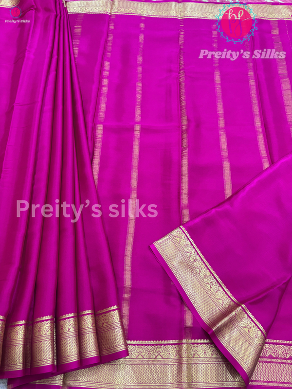 Pure Mysore Crepe Silk Saree