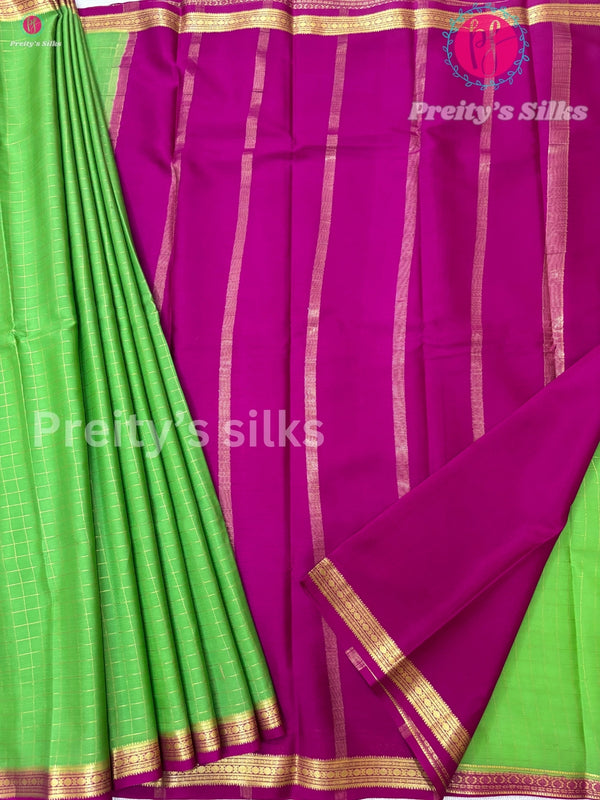 Pure Mysore Crepe Silk Saree