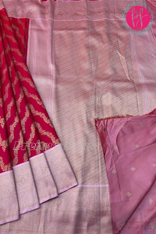Semi kanchivaram Silk Saree -BrocadeDesign
