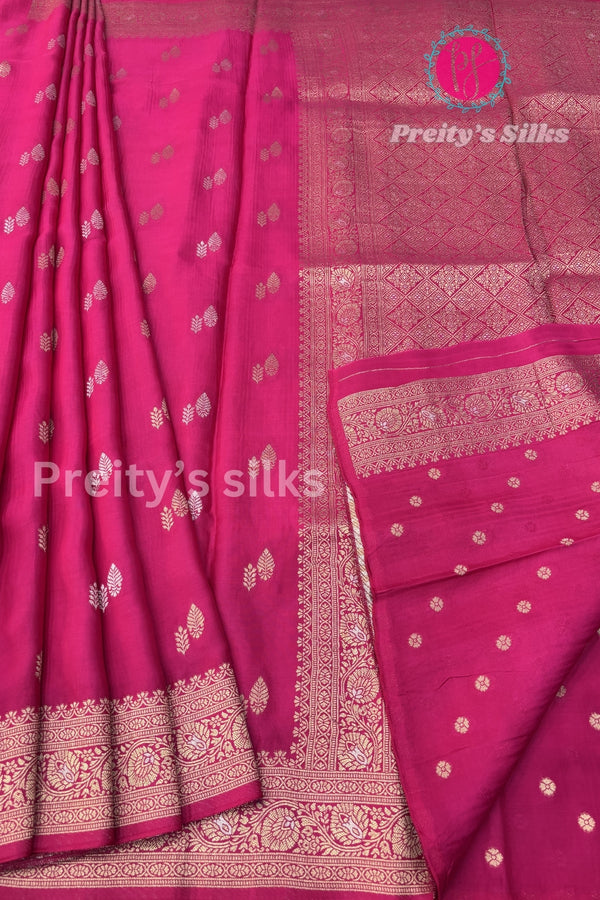 Semi Banarasi Crepe Silk Saree-PF79718