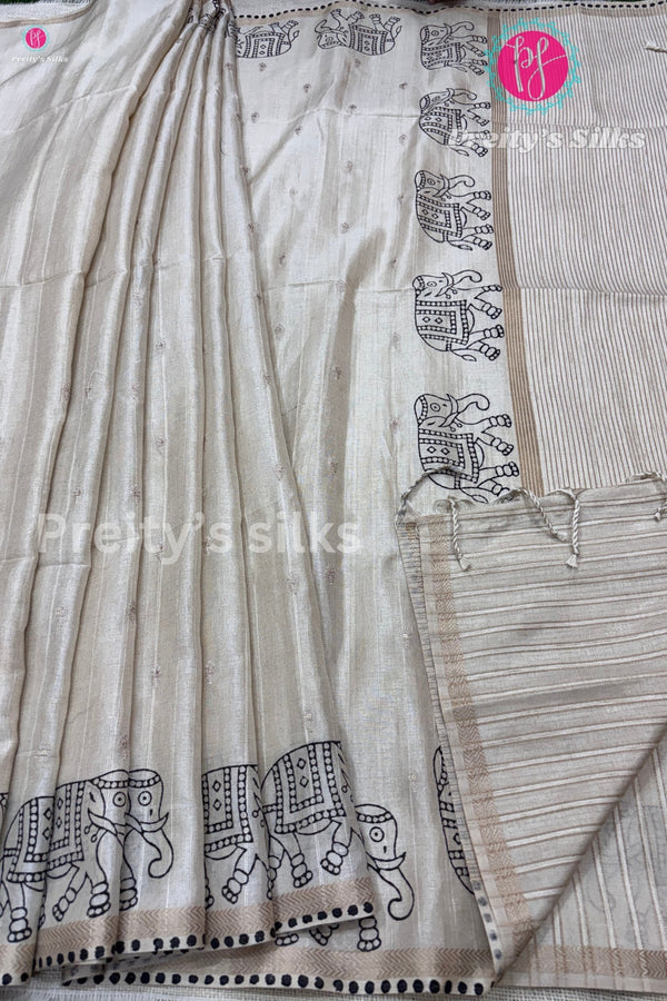 Tussar Silk Saree