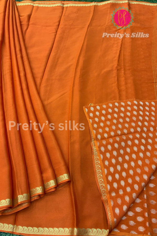 Semi Crepe Silks Saree
