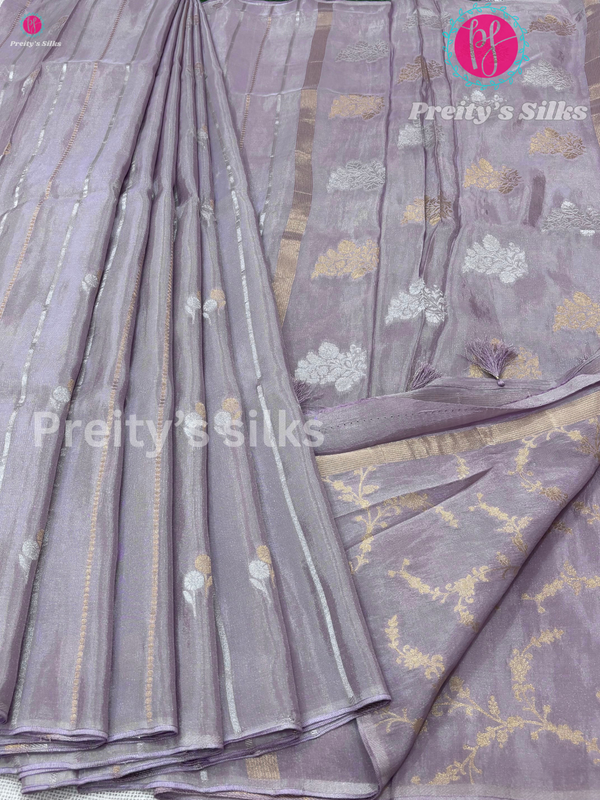 Tissue Crepe Silk Saree