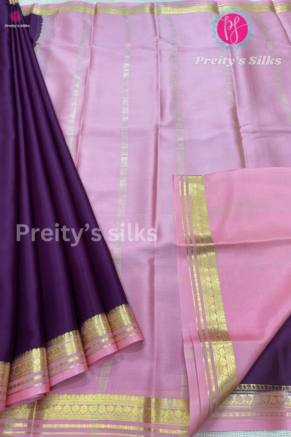 Pure Mysore Crepe Silk Saree