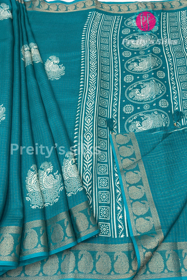 Semi Georgette Silk Saree