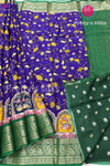 Semi Crepe Printed Silk Saree