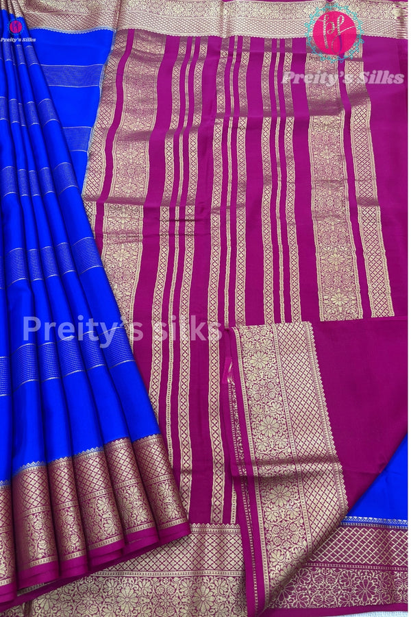 Pure Mysore Crepe Silk Saree