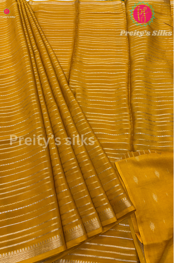 Semi Mysore Crepe Silk Saree