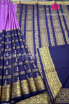 Pure Mysore Crepe Silk Saree WITH JUMKA MOFFITS