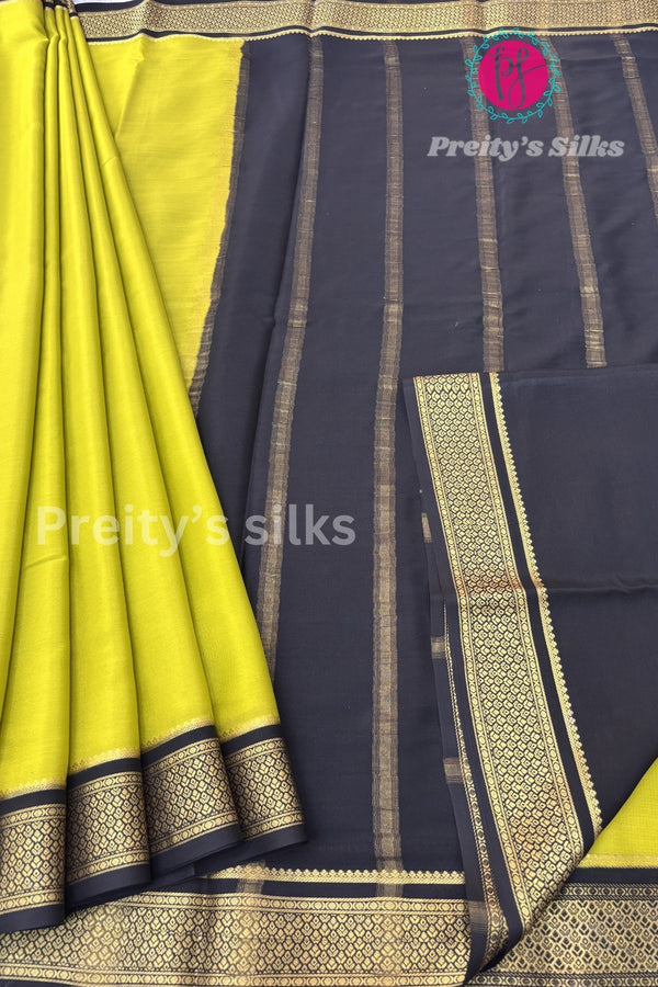 Pure Mysore Crepe Silk Saree-PF73901
