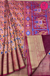 Semi Ikkat Pochampally Silk Saree-PF70362