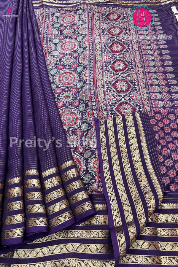 Semi Crepe Silk Saree