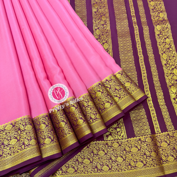 Pure Mysore Crepe Silk Saree