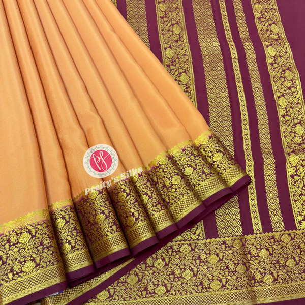 Pure Mysore Crepe Silk Saree