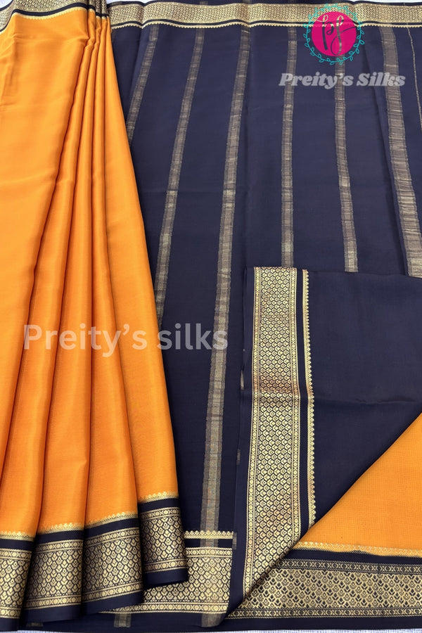 Pure Mysore Crepe Silk Saree-PF73901