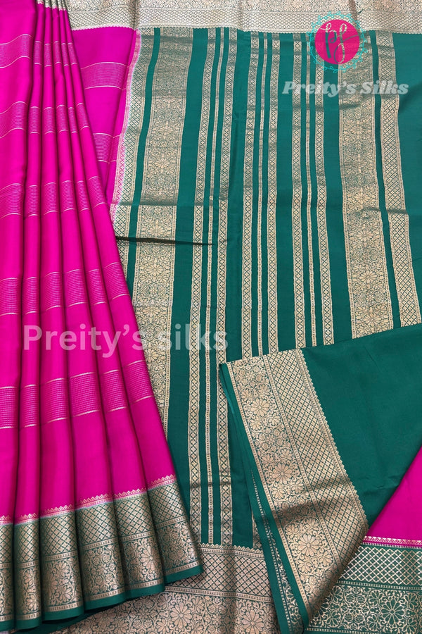 Pure Mysore Crepe Silk Saree