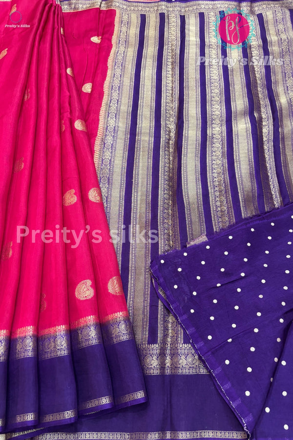 Viscose Crepe Silk saree