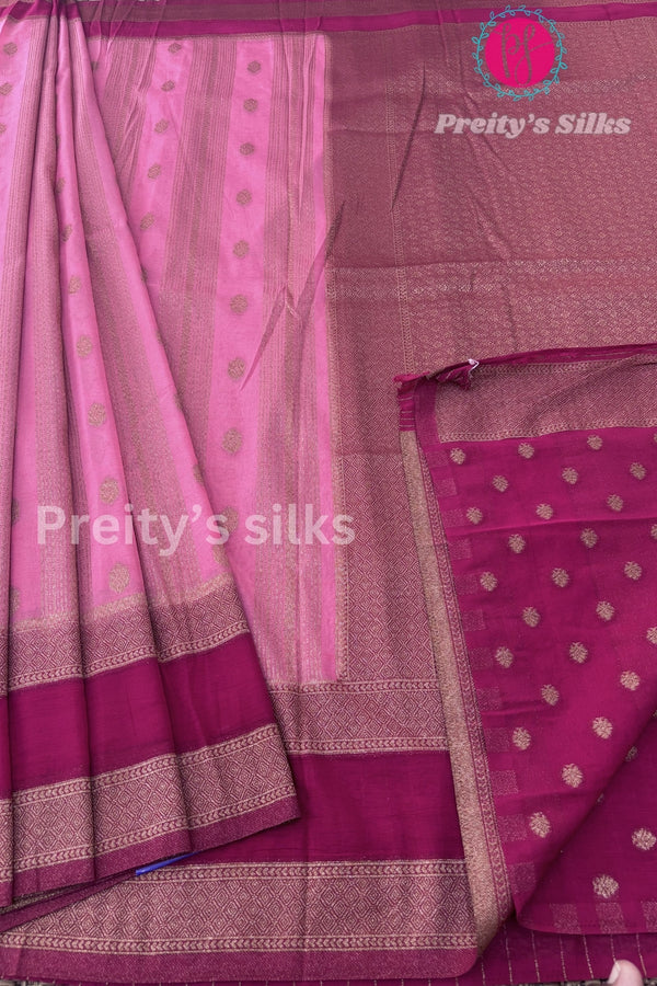 Semi Banarasi Georgette Silk Saree-PF72192