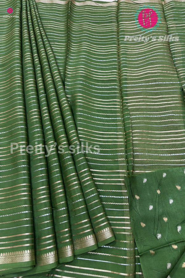 Semi Mysore Crepe Silk Saree