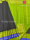 Pure Mysore Crepe SilkSaree-Ganga jamuna border style(Dual border)
