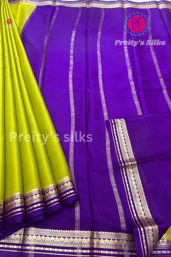 Pure Mysore Crepe Silk Saree