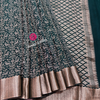 Pure Kaddi Banarasi Crepe Silk Saree