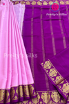 Pure Mysore Crepe Silk Saree- Gandaberunda border