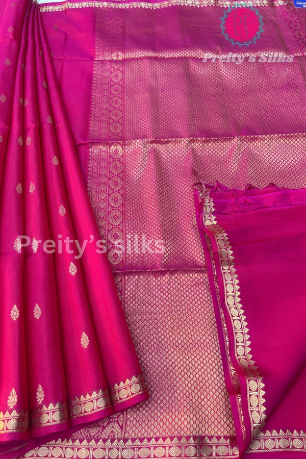 Half Pure Kanchipuram Soft Silk Saree