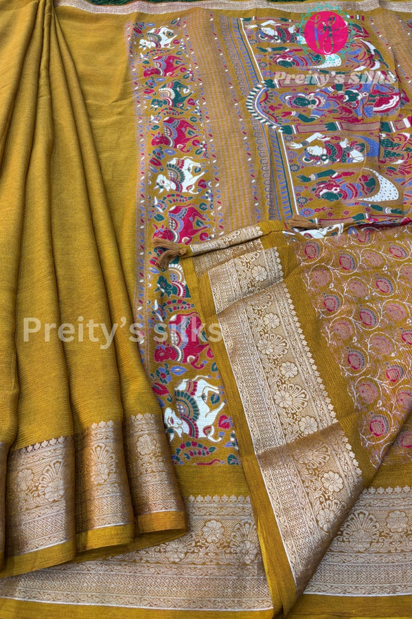 Semi Georgette Silk Saree