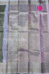 Pure Kanchipuram Silk Saree-Denim blue And Lightpink-PF75964