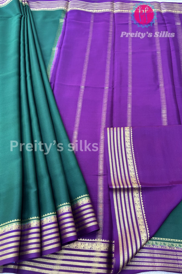 Pure Mysore Crepe Silk Saree- PF73884