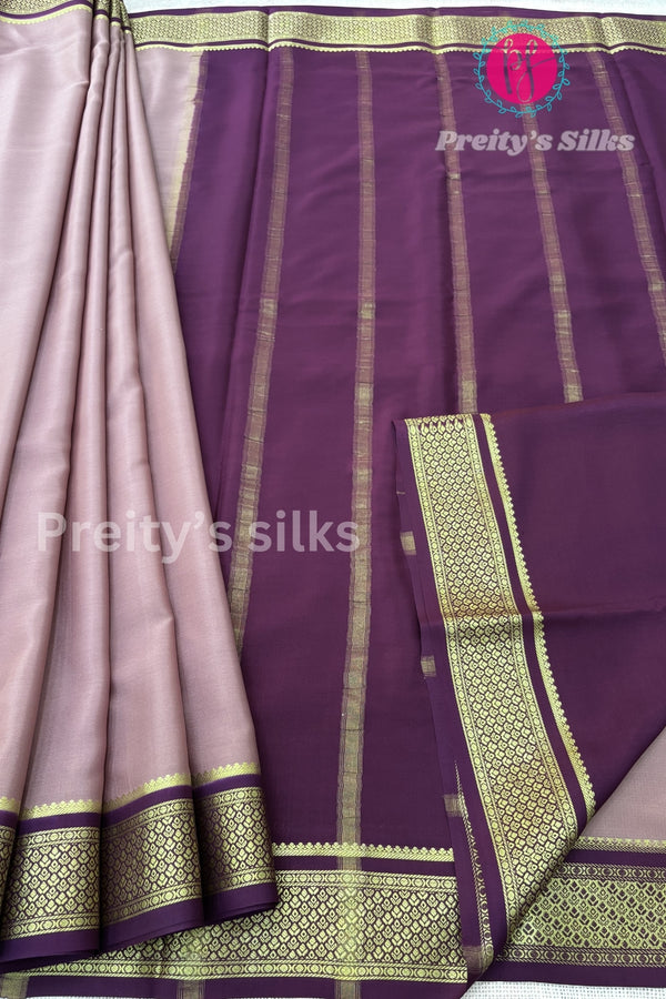 Pure Mysore Crepe Silk Saree-PF73901