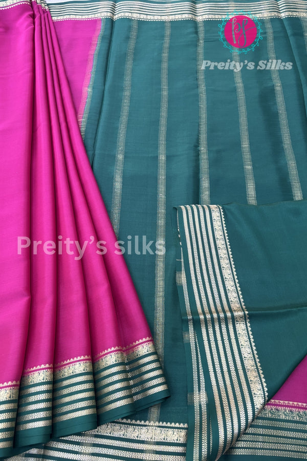Pure Mysore Crepe Silk Saree- PF73884