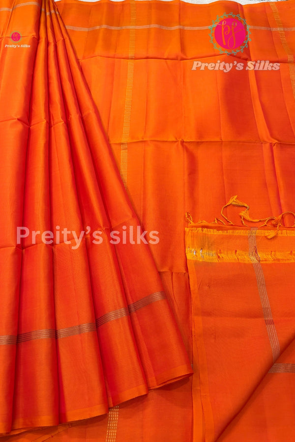 Half Pure Kanchipuram Soft silk Saree