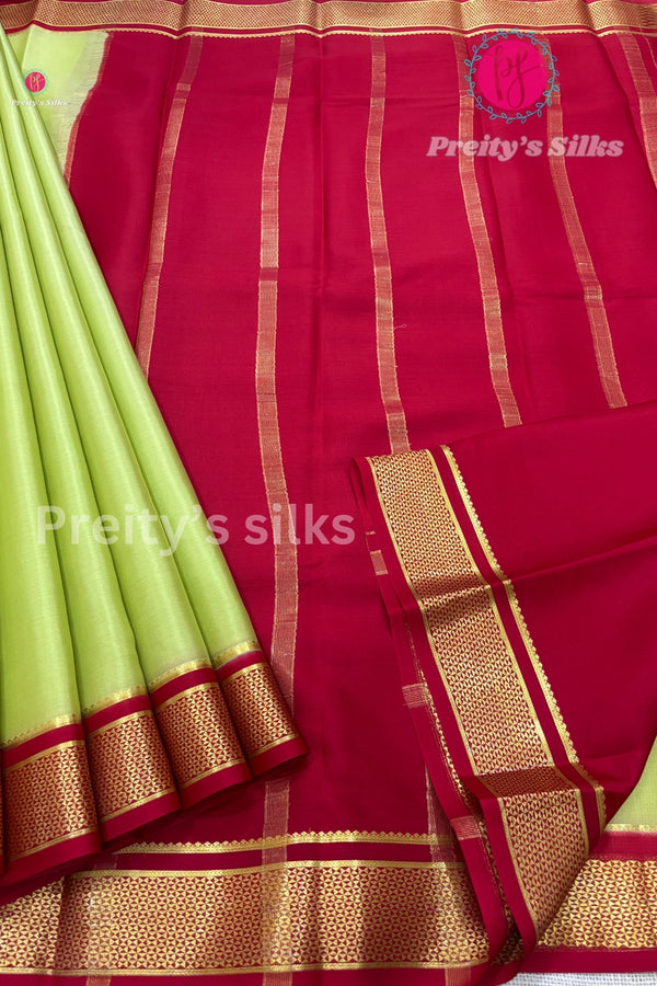 Pure Mysore Crepe Silk Saree