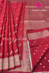 Semi Banarasi Crepe Silk Saree-PF79718