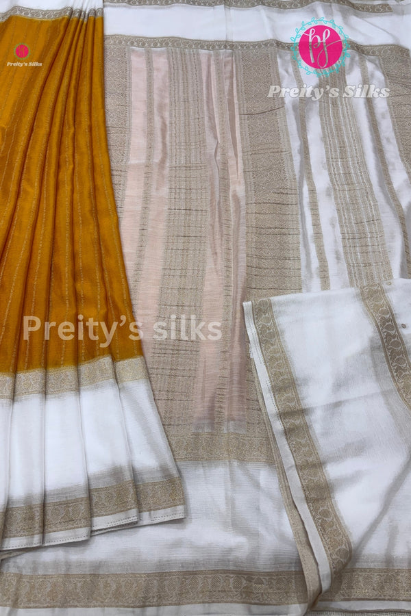Semi Wrinkle Crepe Silk Saree