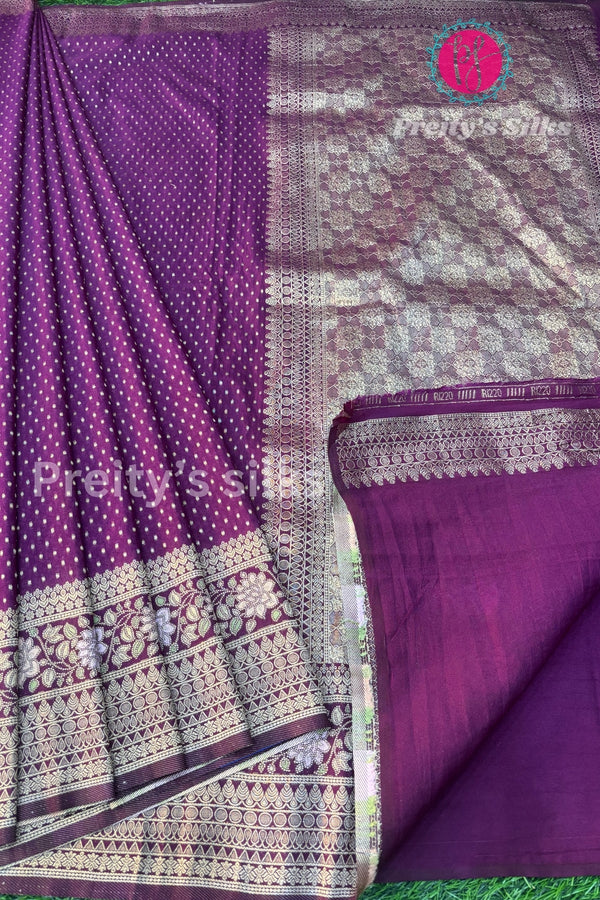 Semi Banarasi Silk Saree