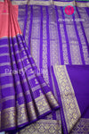 Pure Mysore Crepe Silk Saree WITH JUMKA MOFFITS