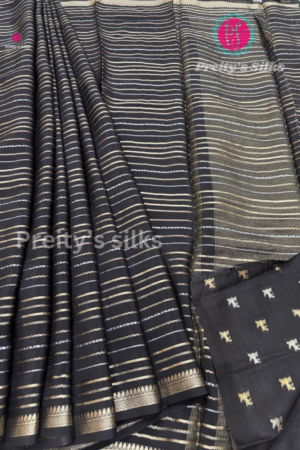 Semi Mysore Crepe Silk Saree