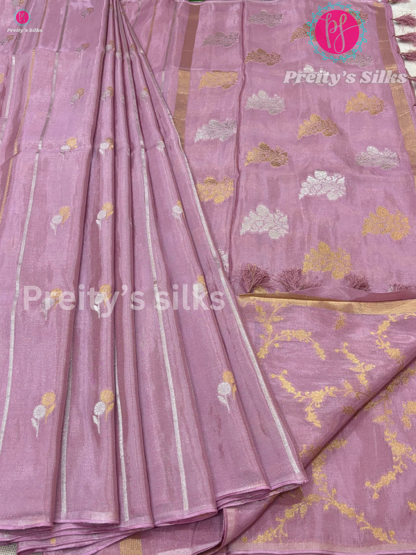 Tissue Crepe Silk Saree