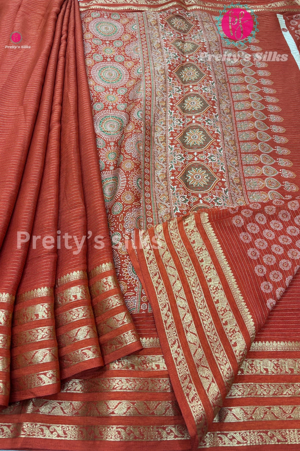 Semi Crepe Silk Saree