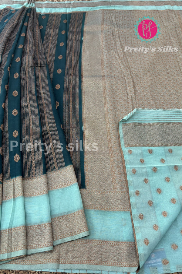 Semi Banarasi Georgette Silk Saree-PF72192