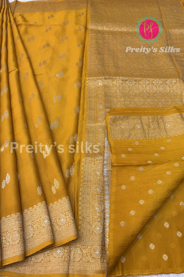 Semi Banarasi Crepe Silk Saree-PF79718