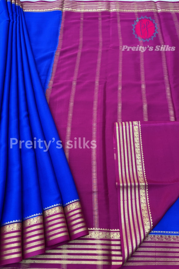 Pure Mysore Crepe Silk Saree- PF73884
